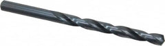 Chicago-Latrobe - 19/64" 135° High Speed Steel Jobber Drill - Oxide Finish, Right Hand Cut, Spiral Flute, Straight Shank, 4-3/8" OAL, Split Point - Benchmark Tooling
