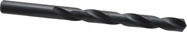 Chicago-Latrobe - 23/64" 135° High Speed Steel Jobber Drill - Oxide Finish, Right Hand Cut, Spiral Flute, Straight Shank, 4-7/8" OAL, Split Point - Benchmark Tooling