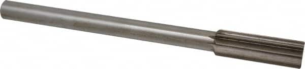 Interstate - 21mm High Speed Steel Chucking Reamer - Straight Flute, Straight Shank, 2-1/2" Flute Length, 9-1/2" OAL - Benchmark Tooling
