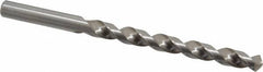 Chicago-Latrobe - 19/64" 118° High Speed Steel Jobber Drill - Bright Finish, Right Hand Cut, Spiral Flute, Straight Shank, 4-3/8" OAL, Standard Point - Benchmark Tooling