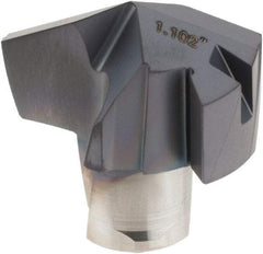 Iscar - Series ICP, 27.99mm Diam Grade IC908 Replaceable Drill Tip - Carbide, TiAlN/TiN Finish, 28 Seat Size - Benchmark Tooling