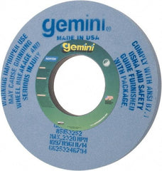 Norton - 14" Diam x 5" Hole x 1" Thick, J Hardness, 60 Grit Surface Grinding Wheel - Aluminum Oxide, Type 1, Medium Grade, 2,320 Max RPM, No Recess - Benchmark Tooling