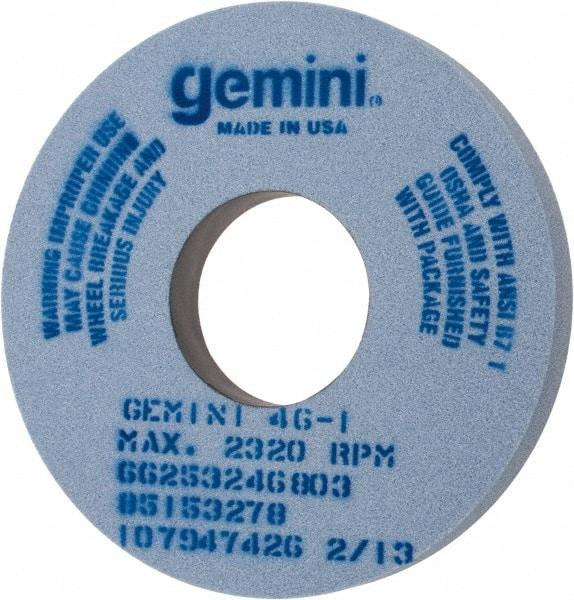 Norton - 14" Diam x 5" Hole x 1-1/2" Thick, I Hardness, 46 Grit Surface Grinding Wheel - Aluminum Oxide, Type 1, Coarse Grade, 2,320 Max RPM, No Recess - Benchmark Tooling