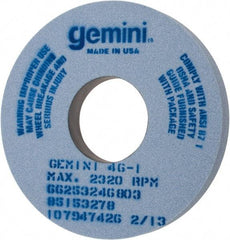 Norton - 14" Diam x 5" Hole x 1-1/2" Thick, I Hardness, 46 Grit Surface Grinding Wheel - Aluminum Oxide, Type 1, Coarse Grade, 2,320 Max RPM, No Recess - Benchmark Tooling