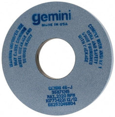 Norton - 14" Diam x 5" Hole x 1-1/2" Thick, J Hardness, 46 Grit Surface Grinding Wheel - Aluminum Oxide, Type 1, Coarse Grade, 2,320 Max RPM, No Recess - Benchmark Tooling