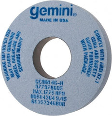 Norton - 14" Diam x 5" Hole x 2" Thick, H Hardness, 46 Grit Surface Grinding Wheel - Aluminum Oxide, Type 1, Coarse Grade, 1,775 Max RPM, No Recess - Benchmark Tooling