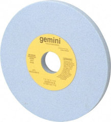 Norton - 7" Diam x 1-1/4" Hole x 1/2" Thick, I Hardness, 60 Grit Surface Grinding Wheel - Aluminum Oxide, Type 1, Medium Grade, 3,600 Max RPM, No Recess - Benchmark Tooling