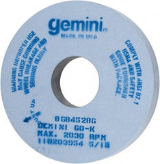 Norton - 16" Diam x 5" Hole x 2" Thick, K Hardness, 60 Grit Surface Grinding Wheel - Aluminum Oxide, Type 1, Medium Grade, 2,030 Max RPM, No Recess - Benchmark Tooling