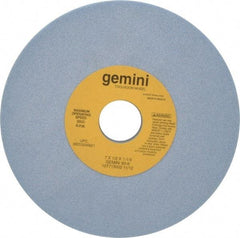 Norton - 7" Diam x 1-1/4" Hole x 1/2" Thick, K Hardness, 60 Grit Surface Grinding Wheel - Aluminum Oxide, Type 1, Medium Grade, 3,600 Max RPM, No Recess - Benchmark Tooling