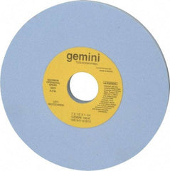 Norton - 7" Diam x 1-1/4" Hole x 1/2" Thick, K Hardness, 100 Grit Surface Grinding Wheel - Aluminum Oxide, Type 1, Fine Grade, 3,600 Max RPM, No Recess - Benchmark Tooling