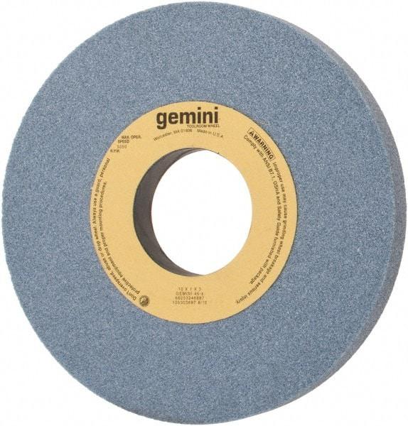 Norton - 10" Diam x 3" Hole x 1" Thick, K Hardness, 46 Grit Surface Grinding Wheel - Aluminum Oxide, Type 1, Coarse Grade, 3,250 Max RPM, No Recess - Benchmark Tooling