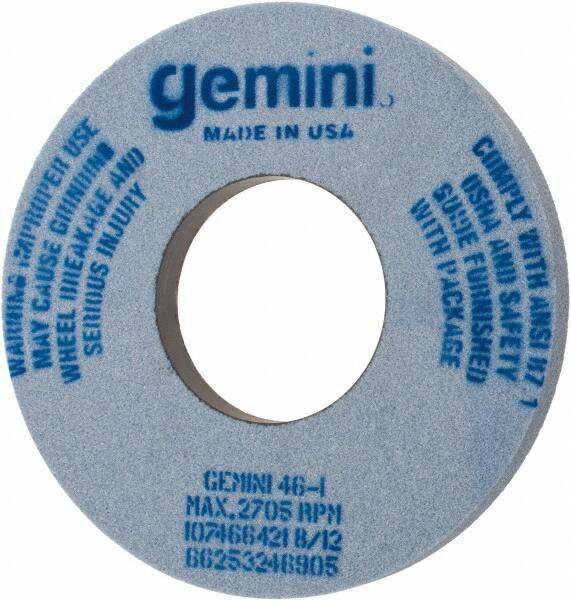 Norton - 12" Diam x 5" Hole x 1" Thick, I Hardness, 46 Grit Surface Grinding Wheel - Aluminum Oxide, Type 1, Coarse Grade, 2,705 Max RPM, No Recess - Benchmark Tooling