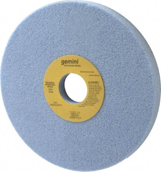 Norton - 7" Diam x 1-1/4" Hole x 3/4" Thick, I Hardness, 46 Grit Surface Grinding Wheel - Aluminum Oxide, Type 5, Coarse Grade, 3,600 Max RPM, One-Side Recess - Benchmark Tooling