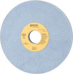 Norton - 7" Diam x 1-1/4" Hole x 1" Thick, J Hardness, 60 Grit Surface Grinding Wheel - Aluminum Oxide, Type 5, Medium Grade, 3,600 Max RPM, One-Side Recess - Benchmark Tooling
