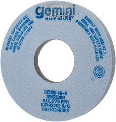 Norton - 14" Diam x 5" Hole x 1-1/2" Thick, H Hardness, 46 Grit Surface Grinding Wheel - Aluminum Oxide, Type 5, Coarse Grade, 1,775 Max RPM, One-Side Recess - Benchmark Tooling