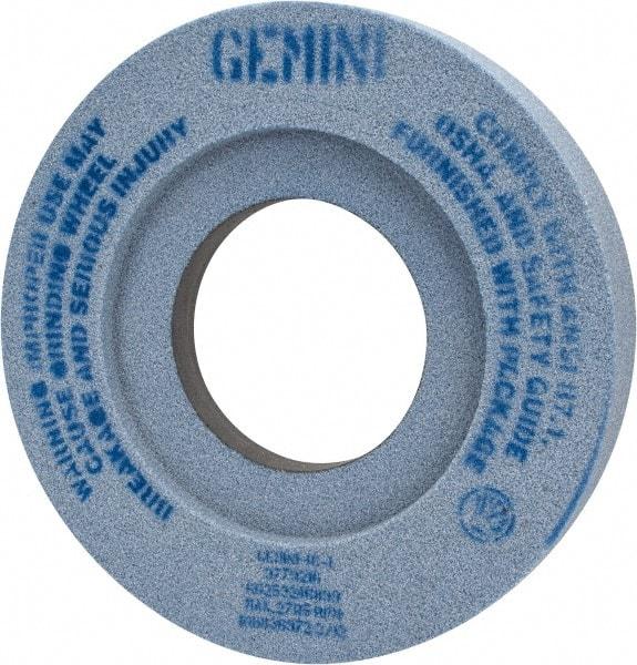 Norton - 12" Diam x 5" Hole x 2" Thick, I Hardness, 46 Grit Surface Grinding Wheel - Aluminum Oxide, Type 7, Coarse Grade, 2,705 Max RPM, Two-Side Recess - Benchmark Tooling