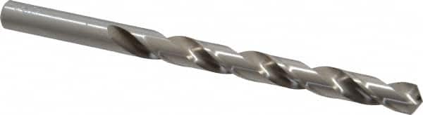 Chicago-Latrobe - 21/64" 118° High Speed Steel Jobber Drill - Bright Finish, Right Hand Cut, Spiral Flute, Straight Shank, 4-5/8" OAL, Standard Point - Benchmark Tooling