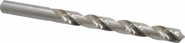 Chicago-Latrobe - Letter U 118° High Speed Steel Jobber Drill - Bright Finish, Right Hand Cut, Spiral Flute, Straight Shank, 5" OAL, Standard Point - Benchmark Tooling