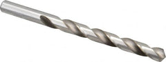 Chicago-Latrobe - Letter W 118° High Speed Steel Jobber Drill - Bright Finish, Right Hand Cut, Spiral Flute, Straight Shank, 5-1/8" OAL, Standard Point - Benchmark Tooling