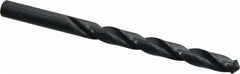 Chicago-Latrobe - Letter T 118° High Speed Steel Jobber Drill - Oxide Finish, Right Hand Cut, Spiral Flute, Straight Shank, 4-7/8" OAL, Standard Point - Benchmark Tooling