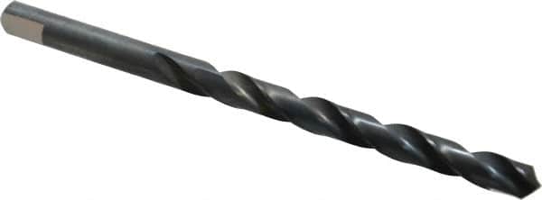Chicago-Latrobe - Letter F 118° High Speed Steel Jobber Drill - Oxide Finish, Right Hand Cut, Spiral Flute, Tanged Shank, 4-1/8" OAL, Standard Point - Benchmark Tooling