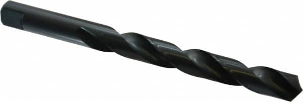 Chicago-Latrobe - 37/64" 118° High Speed Steel Jobber Drill - Oxide Finish, Right Hand Cut, Spiral Flute, Tanged Shank, 6-5/8" OAL, Standard Point - Benchmark Tooling