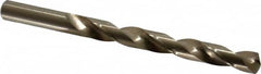 Chicago-Latrobe - 13/32" 135° Cobalt Jobber Drill - Oxide/Gold Finish, Right Hand Cut, Spiral Flute, Straight Shank, 5-1/4" OAL, Split Point - Benchmark Tooling