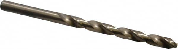 Chicago-Latrobe - 0.234" 135° Cobalt Jobber Drill - Oxide/Gold Finish, Right Hand Cut, Spiral Flute, Straight Shank, 3-7/8" OAL, Split Point - Benchmark Tooling