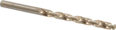 Chicago-Latrobe - 0.257" 135° Cobalt Jobber Drill - Oxide/Gold Finish, Right Hand Cut, Spiral Flute, Straight Shank, 4-1/8" OAL, Split Point - Benchmark Tooling