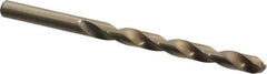 Chicago-Latrobe - 0.277" 135° Cobalt Jobber Drill - Oxide/Gold Finish, Right Hand Cut, Spiral Flute, Straight Shank, 4-1/8" OAL, Split Point - Benchmark Tooling
