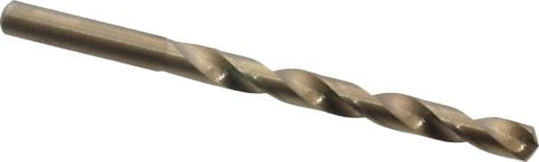 Chicago-Latrobe - Letter K 135° Cobalt Jobber Drill - Oxide/Gold Finish, Right Hand Cut, Spiral Flute, Straight Shank, 4-1/4" OAL, Split Point - Benchmark Tooling