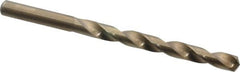 Chicago-Latrobe - Letter K 135° Cobalt Jobber Drill - Oxide/Gold Finish, Right Hand Cut, Spiral Flute, Straight Shank, 4-1/4" OAL, Split Point - Benchmark Tooling