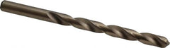 Chicago-Latrobe - 0.323" 135° Cobalt Jobber Drill - Oxide/Gold Finish, Right Hand Cut, Spiral Flute, Straight Shank, 4-5/8" OAL, Split Point - Benchmark Tooling