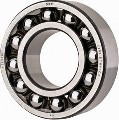 SKF - 35mm Bore Diam, 72mm OD, Open Self Aligning Radial Ball Bearing - 23mm Wide, 2 Rows, Round Bore, 1,980 Lb Static Capacity, 6,900 Lb Dynamic Capacity - Benchmark Tooling