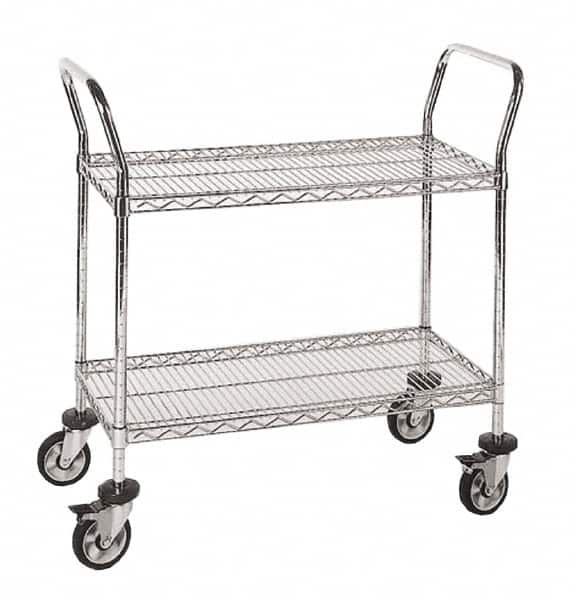 Quantum Storage - 18" Wide, 6" High, Open Shelving Wire Shelving Handle - Benchmark Tooling
