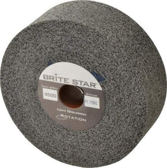 Brite Star - 6" Diam, 2" Face Width, 1" Center Hole, Fine Grade, Silicon Carbide Deburring Wheel - Convolute, Medium Density 8 Grade, 6,000 RPM - Benchmark Tooling