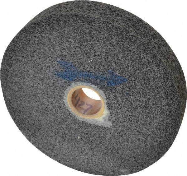 Brite Star - 6" Diam, 1" Face Width, 1" Center Hole, Fine Grade, Silicon Carbide Deburring Wheel - Convolute, Hard Density 8 Grade, 4,500 RPM - Benchmark Tooling