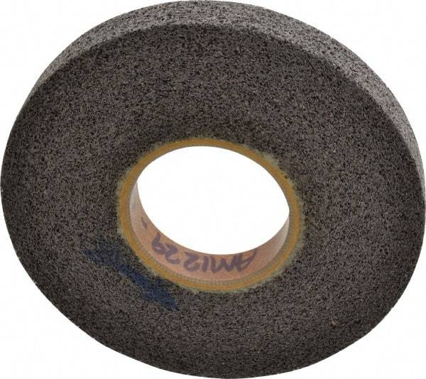 Brite Star - 8" Diam, 1" Face Width, 3" Center Hole, Medium Grade, Aluminum Oxide Deburring Wheel - Convolute, Hard Density 8 Grade, 3,400 RPM - Benchmark Tooling
