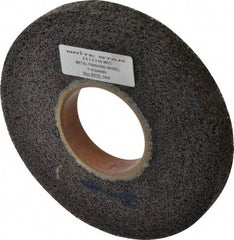 Brite Star - 8" Diam, 1" Face Width, 3" Center Hole, Medium Grade, Aluminum Oxide Deburring Wheel - Convolute, Soft Density 5 Grade, 3,400 RPM - Benchmark Tooling