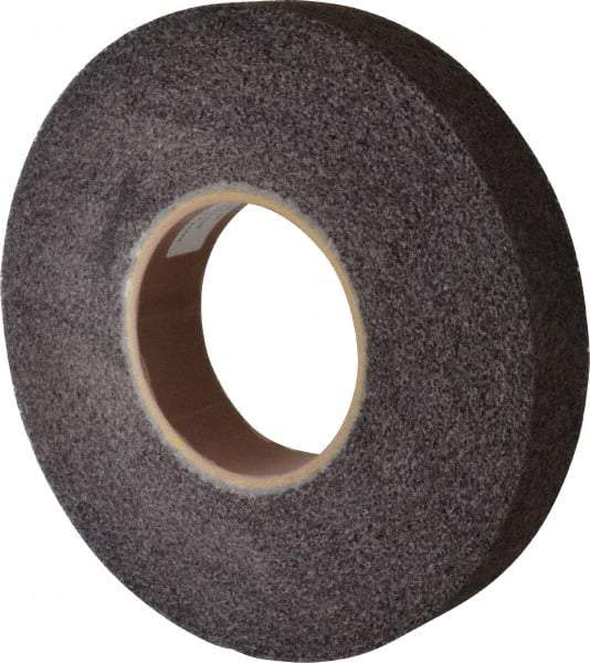 Brite Star - 12" Diam, 2" Face Width, 5" Center Hole, Medium Grade, Aluminum Oxide Deburring Wheel - Convolute, Soft Density 5 Grade, 3,000 RPM - Benchmark Tooling