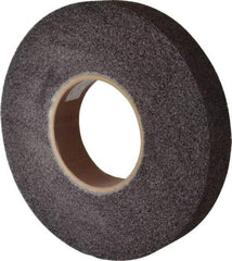 Brite Star - 12" Diam, 2" Face Width, 5" Center Hole, Medium Grade, Aluminum Oxide Deburring Wheel - Convolute, Soft Density 5 Grade, 3,000 RPM - Benchmark Tooling