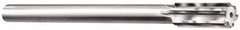 Made in USA - 7/16" Carbide-Tipped 6 Flute Chucking Reamer - Straight Flute, 1-3/4" Straight Shank, 1-3/4" Flute Length, 7" OAL - Benchmark Tooling
