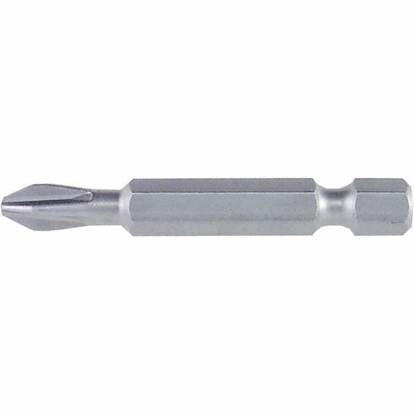 Wiha - #2 Power Bit - 1/4" Drive, 2-3/4" OAL - Benchmark Tooling