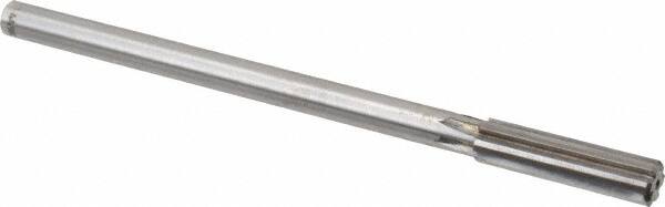 Made in USA - 7/16" Carbide-Tipped 6 Flute Chucking Reamer - Straight Flute, 9/16" Straight Shank, 1-3/4" Flute Length, 7" OAL - Benchmark Tooling