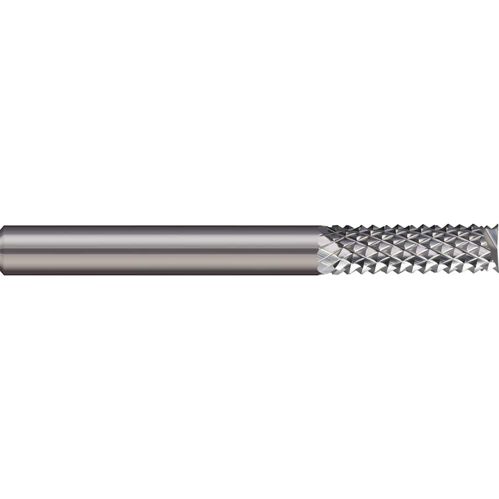 Micro 100 - 3/16" Diam, 5/8" LOC, 3/16" Shank Diam, End Mill-End Diamond-Pattern Router Bit - Exact Industrial Supply