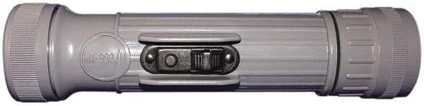 Fulton - Krypton Bulb, Industrial/Tactical Flashlight - Gray Plastic Body, 2 D Batteries Not Included - Benchmark Tooling