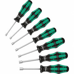 Wera - 5.5mm Hollow Shaft Nutdriver - Cushion Grip Handle, 188mm OAL - Benchmark Tooling