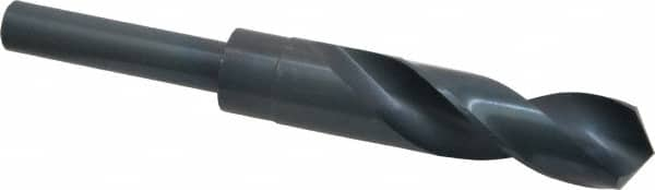 Chicago-Latrobe - 27/32" Drill, 118° Point, High Speed Steel Silver Deming & Reduced Shank Drill Bit - Benchmark Tooling