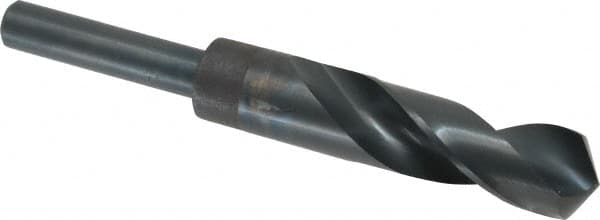 Chicago-Latrobe - 55/64" Drill, 118° Point, High Speed Steel Silver Deming & Reduced Shank Drill Bit - Benchmark Tooling