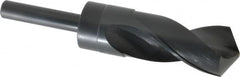 Chicago-Latrobe - 1-19/64" Drill, 118° Point, High Speed Steel Silver Deming & Reduced Shank Drill Bit - Benchmark Tooling